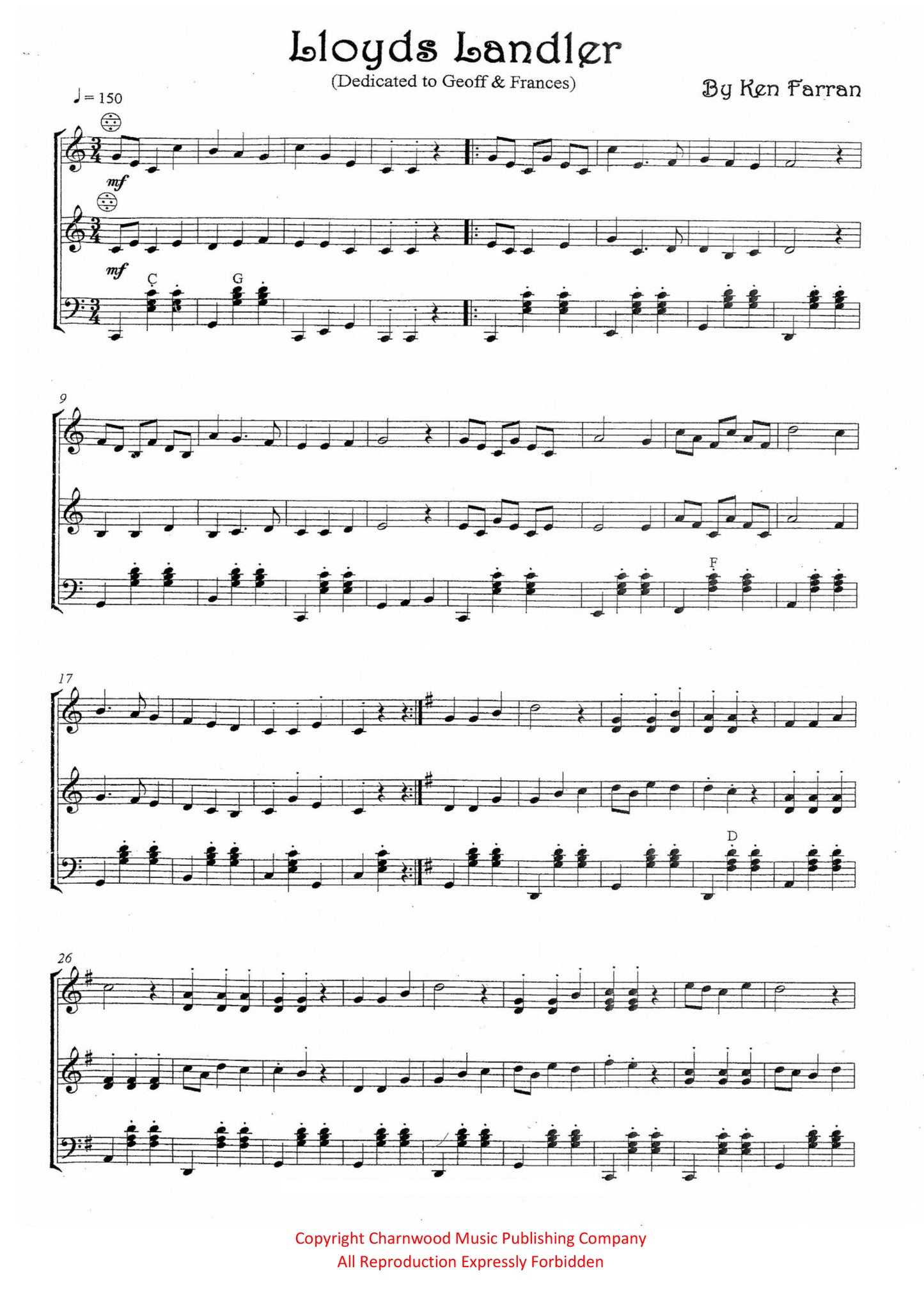 Lloyds Landler (Duet)