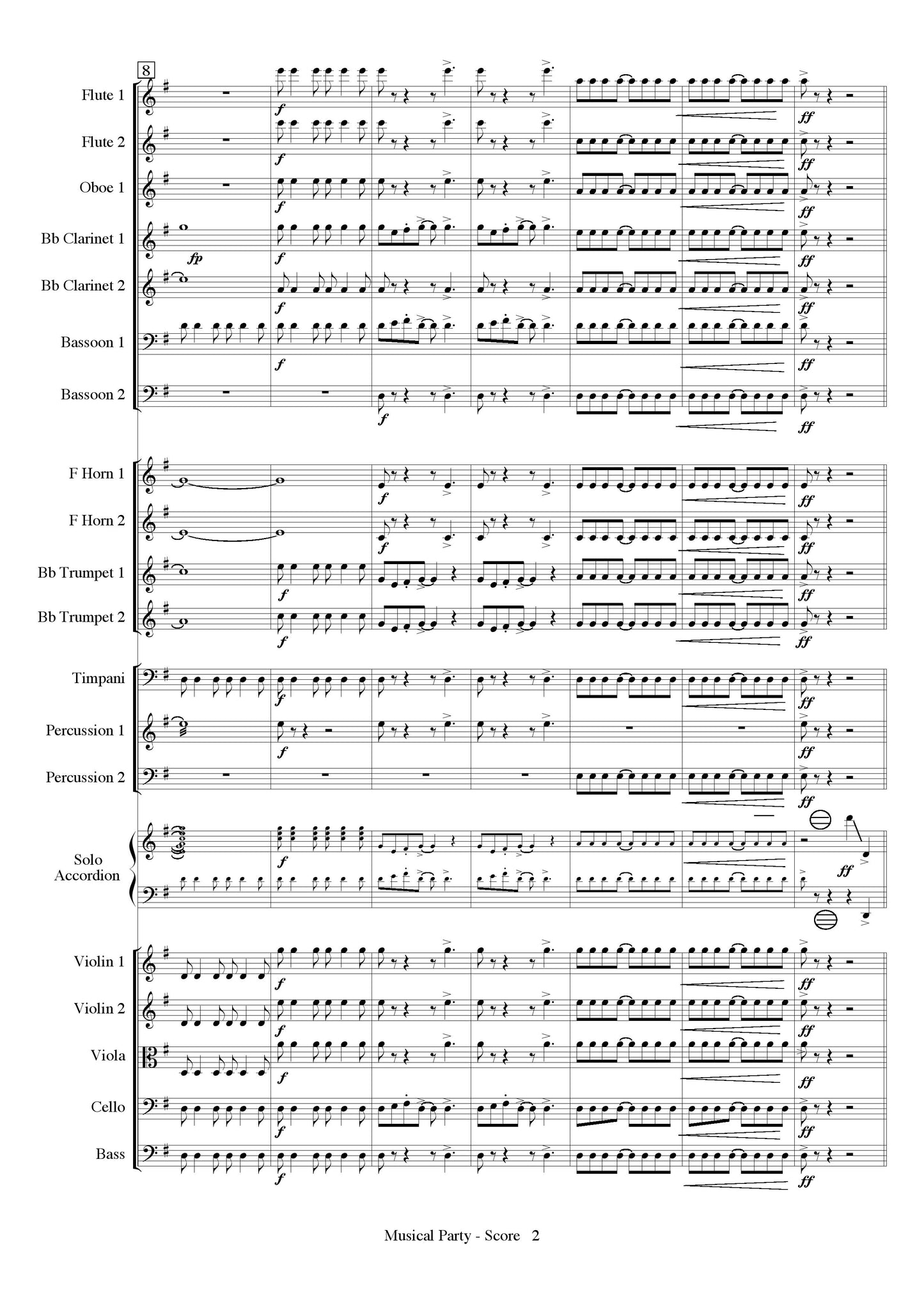 Musical Party (for Solo Accordion and Symphony Orchestra)