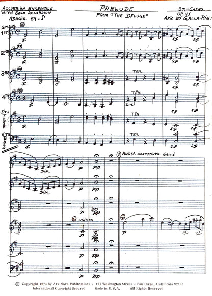 Prelude to 'The Deluge' Op. 45