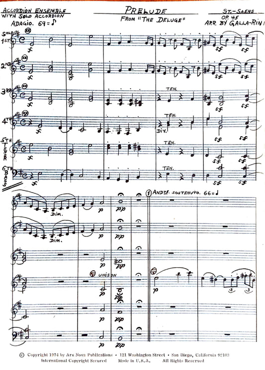 Prelude to 'The Deluge' Op. 45