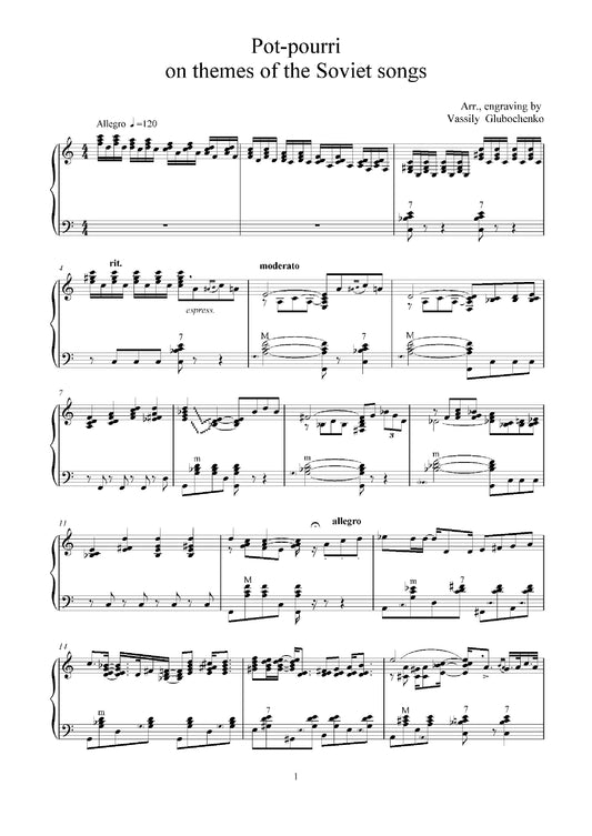 Pot-Pourri On Themes Of The Soviet Songs (Solo)