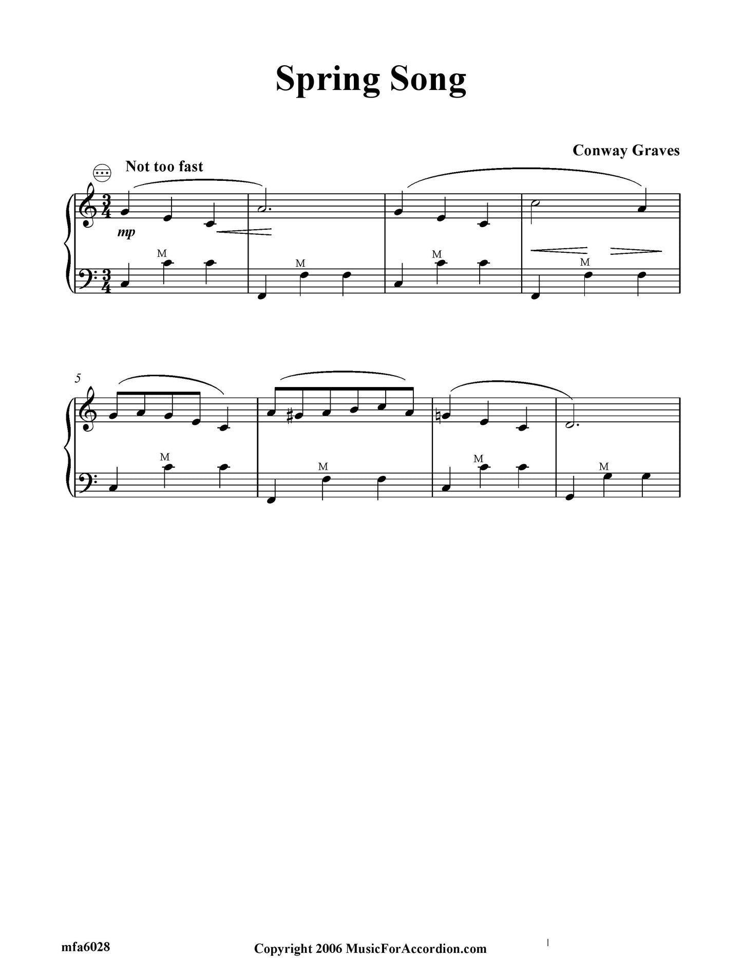 Spring Song (Solo)