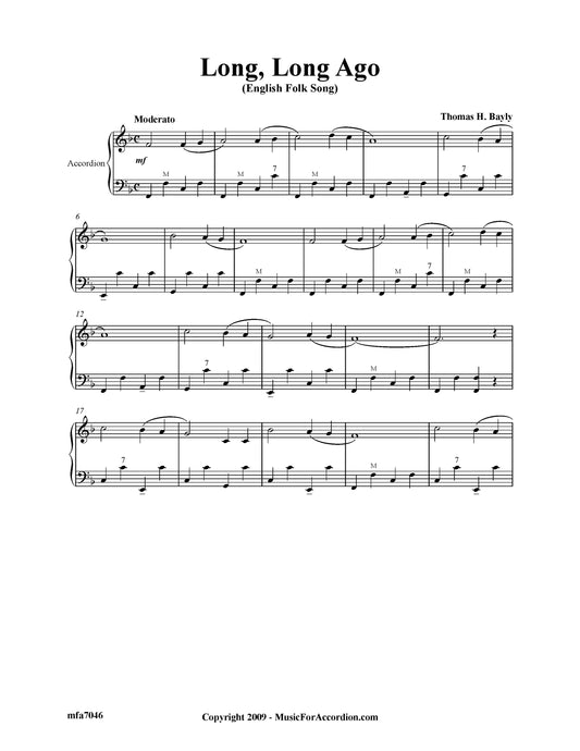 Long, Long Ago (Solo)