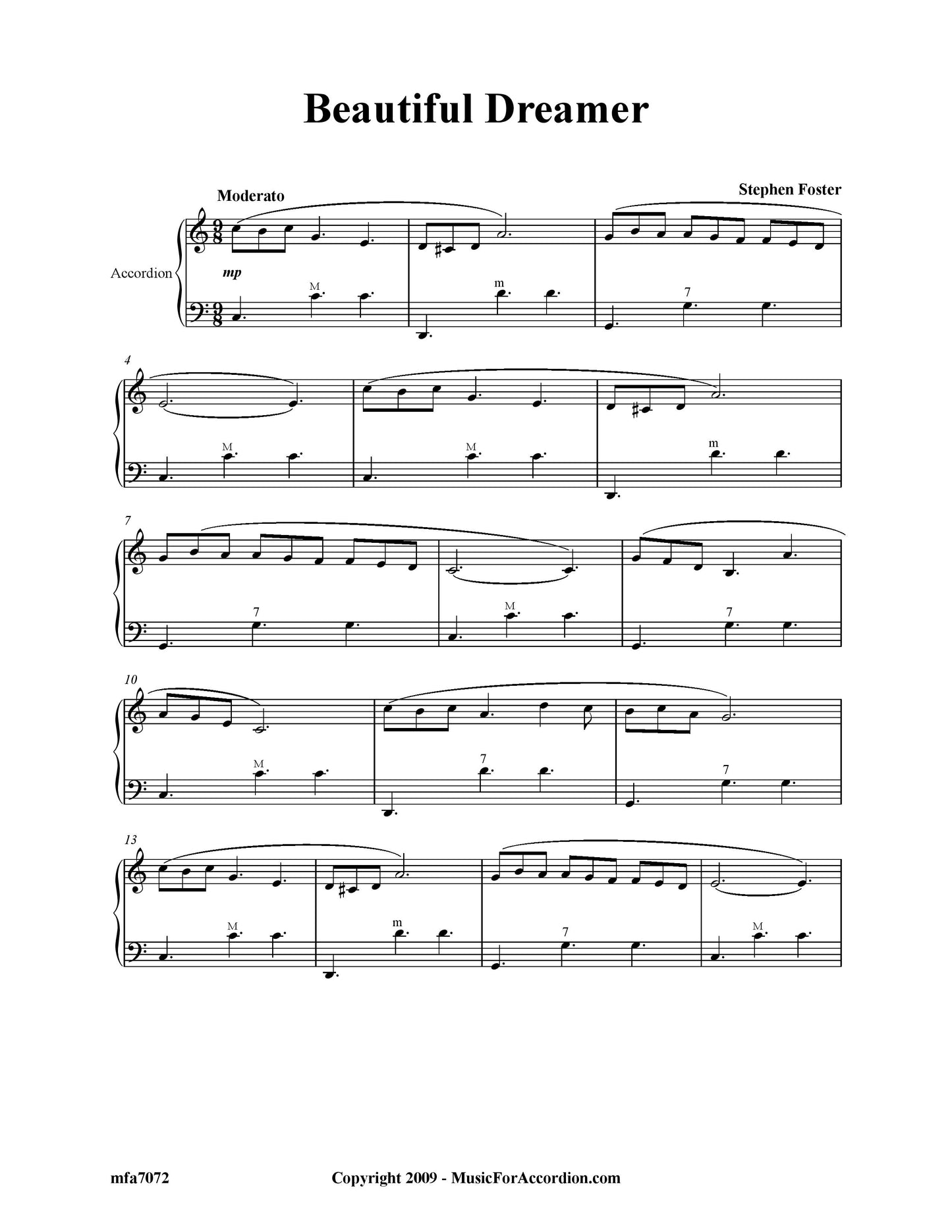 Beautiful Dreamer (Solo)