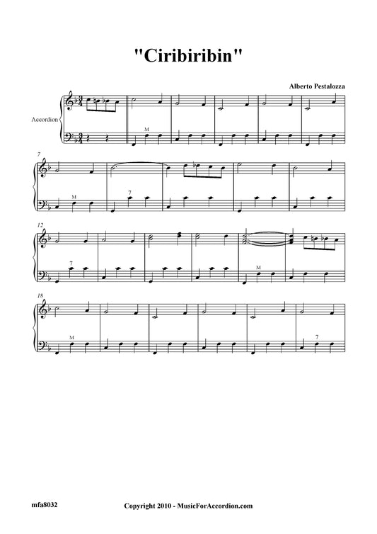 Ciribiribin (Solo)