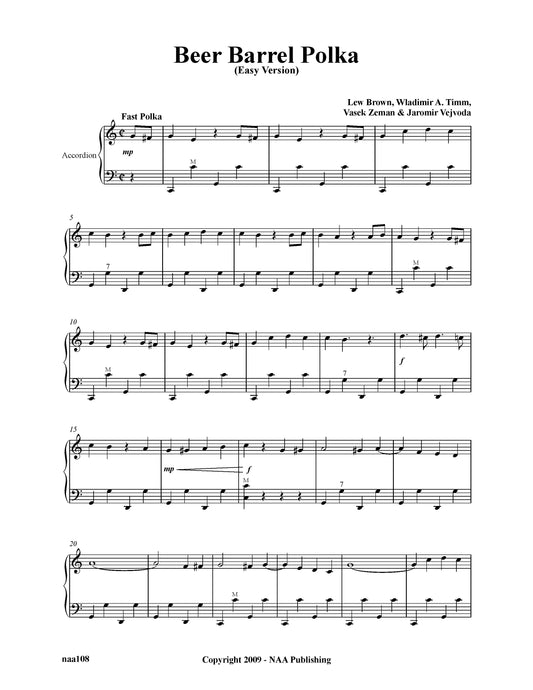Beer Barrel Polka ( Solo- Easy Version)