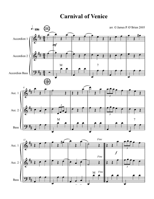 Carnival of Venice Duet