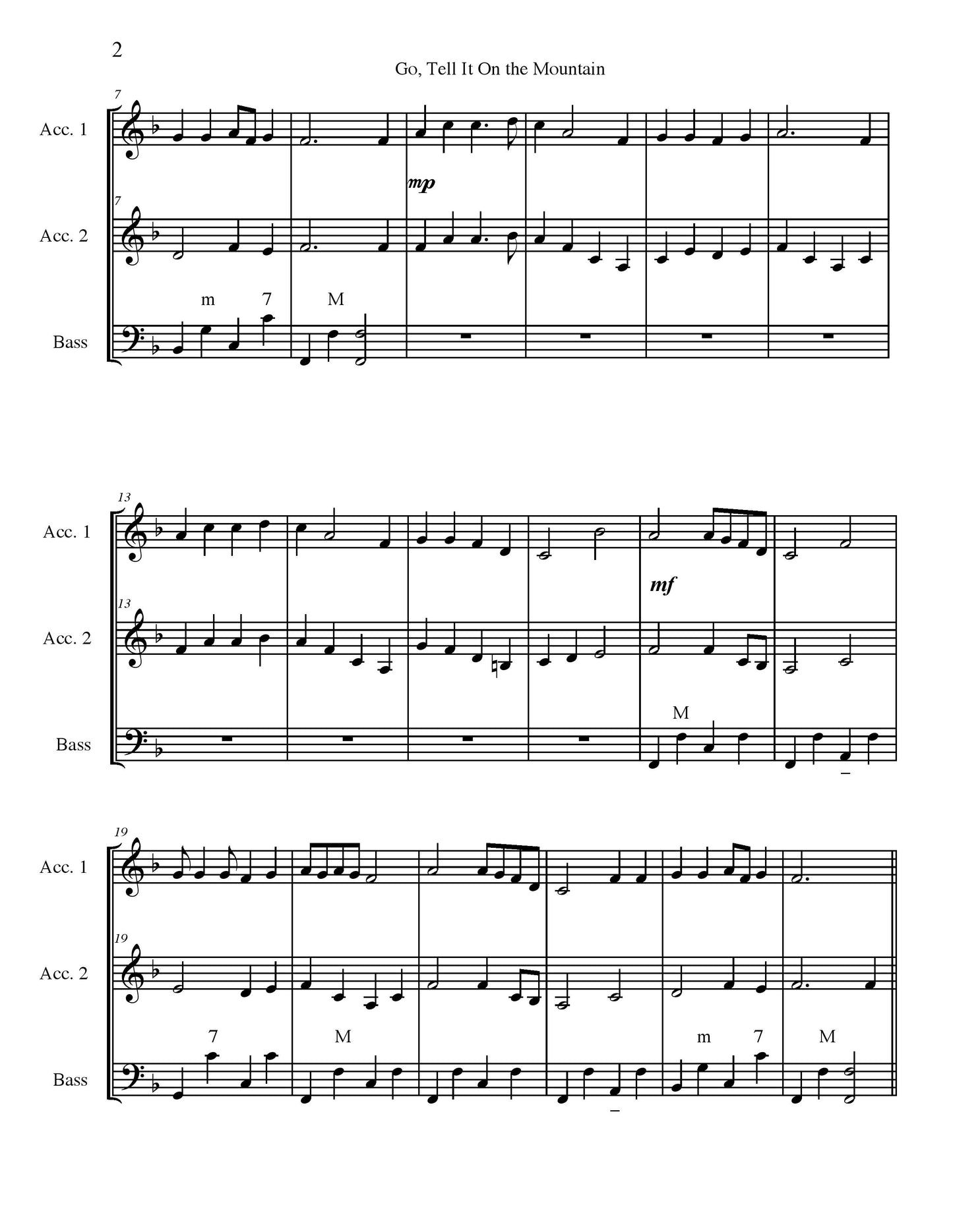 Go, Tell It On the Mountain Solo