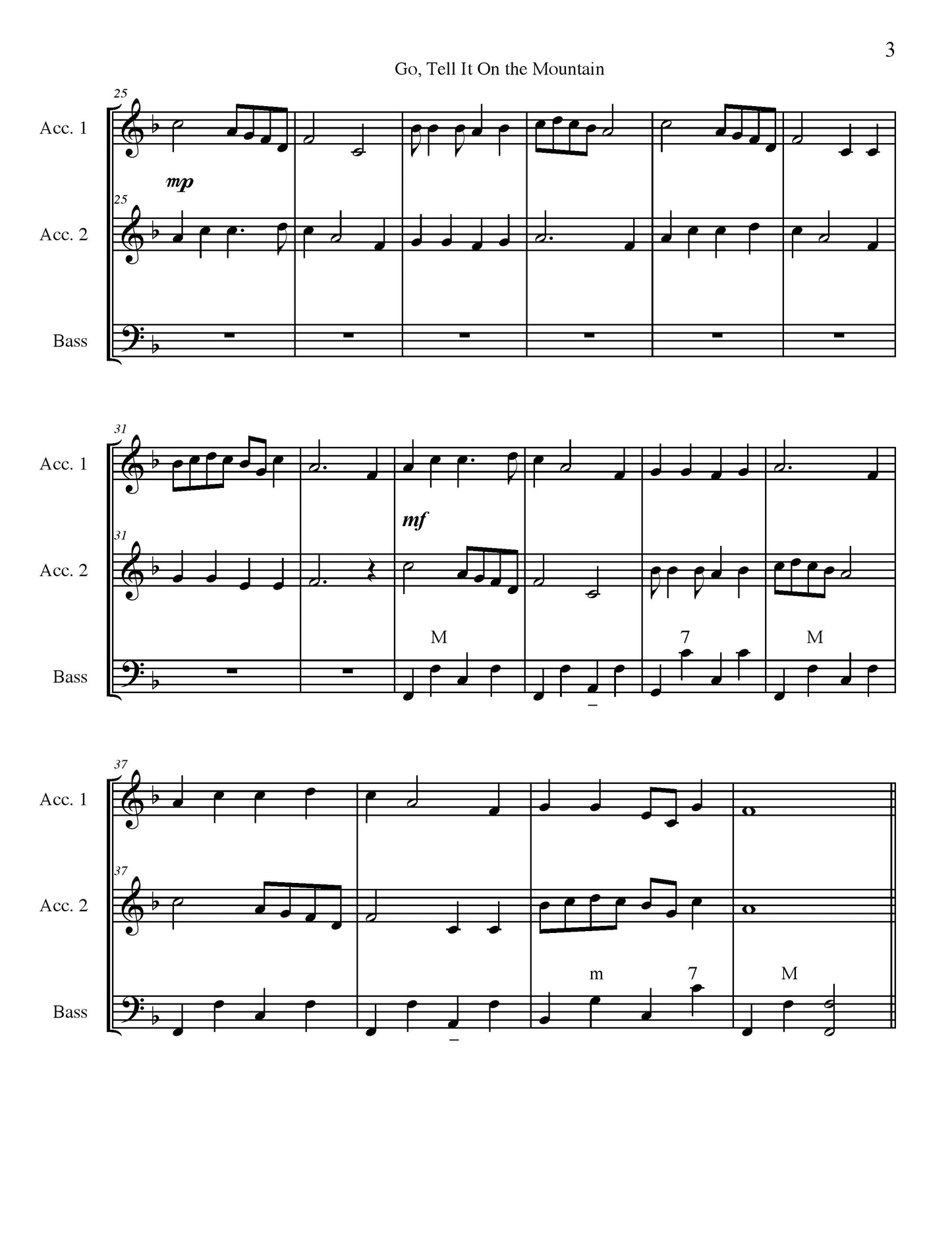 Go, Tell It On the Mountain Solo