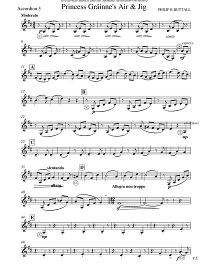 Princess Grainne's Air & Jig (score & parts)
