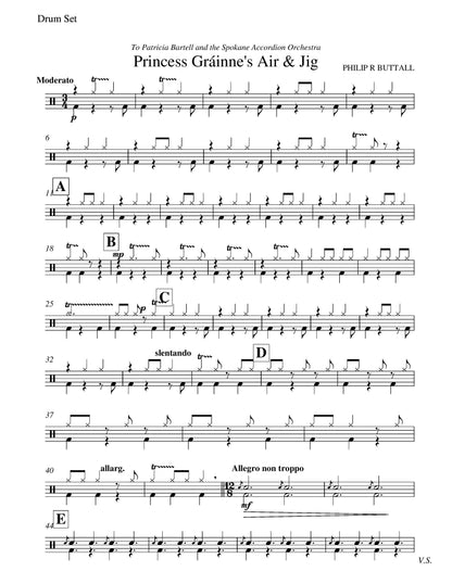 Princess Grainne's Air & Jig (score & parts)