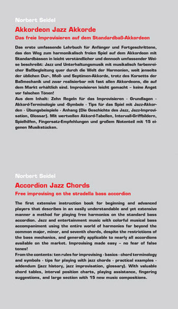 Akkordeon Jazz Akkorde