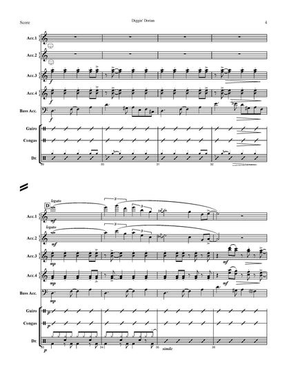 Diggin' Diggin' Dorian Score & Parts (Ensemble/Orchestra)