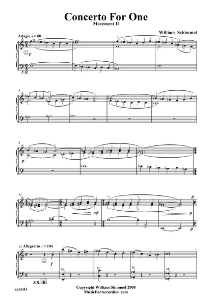 Concerto For One