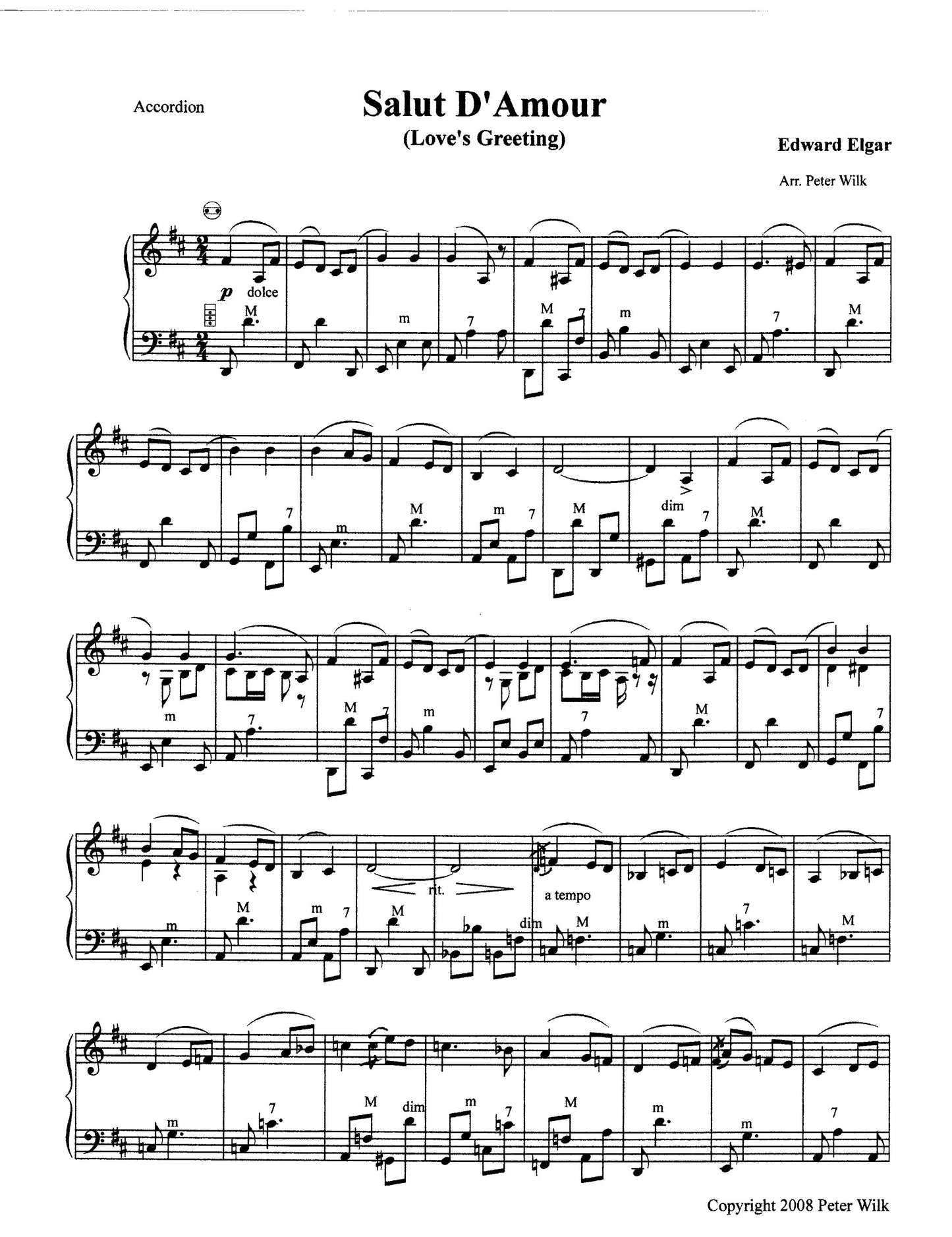 Salu d'Amour (with mp3 sound file)